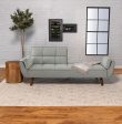 Caufield Upholstered Buscuit Tufted Covertible Sofa Bed Grey Online