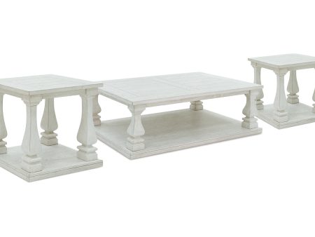 Arlendyne Antique White Coffee Table and 2 End Tables Online Sale