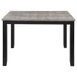 Elodie Counter Height Dining Table with Extension Leaf Grey and Black Online now