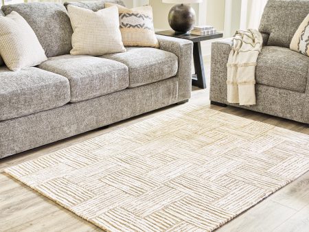 Adanmund Beige Caramel 5  x 7  Rug For Discount