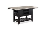 Frey Black Gray Counter Height Table Online Hot Sale