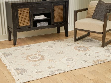 Calkin Linen Gray Caramel 5  x 7  Rug Supply