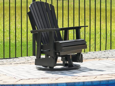 Hyland wave Black Outdoor Swivel Glider Chair Online Sale