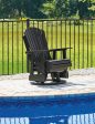 Hyland wave Black Outdoor Swivel Glider Chair Online Sale