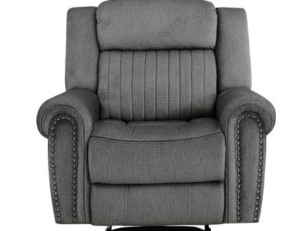 Brennen Charcoal Reclining Chair Sale