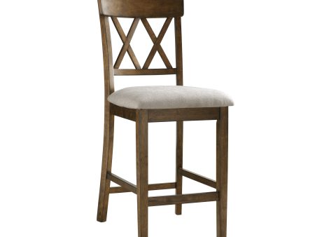 Balin Light Oak Counter Height Chair, Set of 2 For Sale