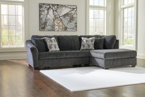 Biddeford Shadow 2-Piece RAF Chaise Sleeper Sectional Online now