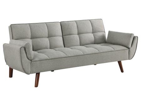 Caufield Upholstered Buscuit Tufted Covertible Sofa Bed Grey Online