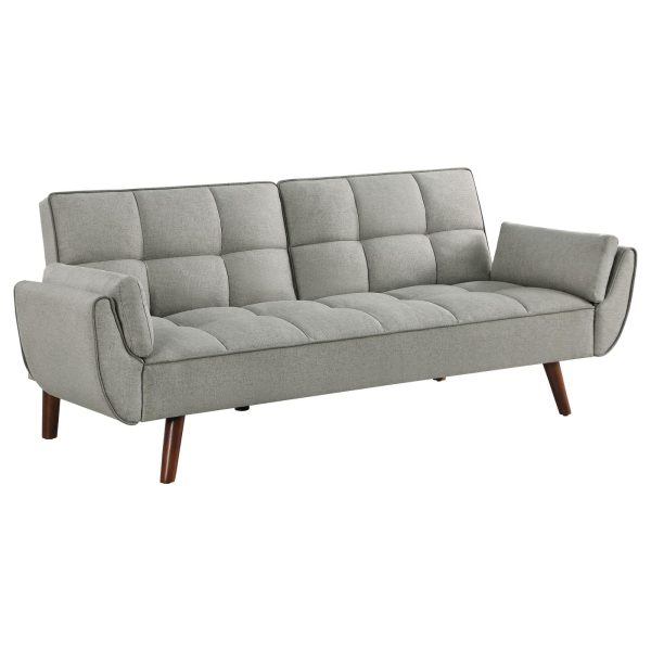 Caufield Upholstered Buscuit Tufted Covertible Sofa Bed Grey Online