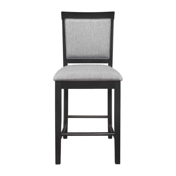 Raven Gray Charcoal Counter Height Chair, Set of 2 Fashion