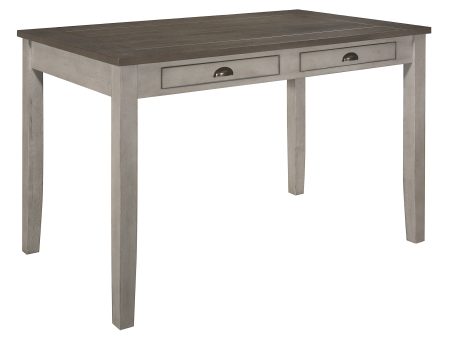 Brightleaf Brown Light Gray Counter Height Table Fashion