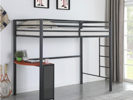 Fisher Twin Workstation Loft Bed Gunmetal Online now